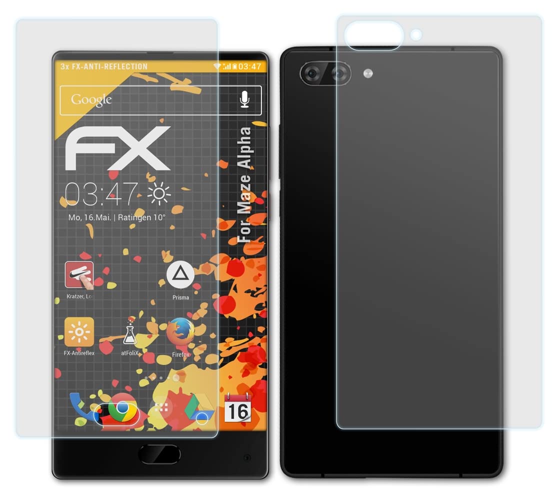 3-Pack Anti-Reflective Shock-Absorbing Screen Protector for Maze Alpha - HD Clear Film with Scratch Resistance | Perfect for Outdoor Use, Gaming & Daily Protection