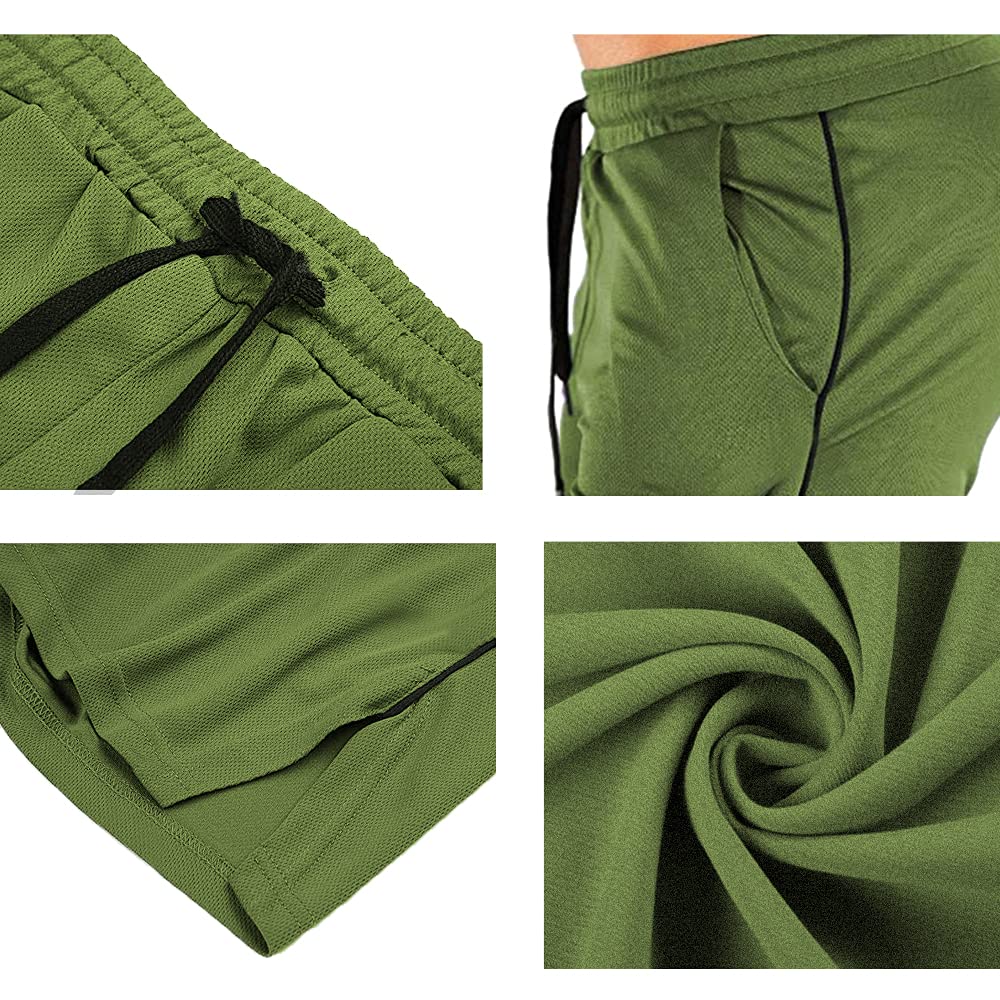EVERWORTH Men's 5 Inch Inseam Athletic Shorts - Gym Workout, Running, Bodybuilding & Casual Wear - Lightweight Quick-Dry Breathable Shorts for Sports & Everyday Use