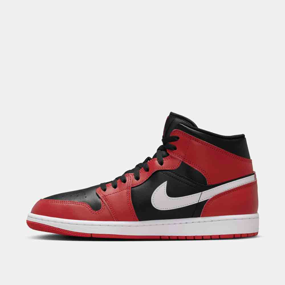 Air Jordan 1 Mid Basketball Shoes for Men - Retro Style Sneakers with Cushioned Comfort - Perfect for Streetwear, Casual Outfits & Basketball Games