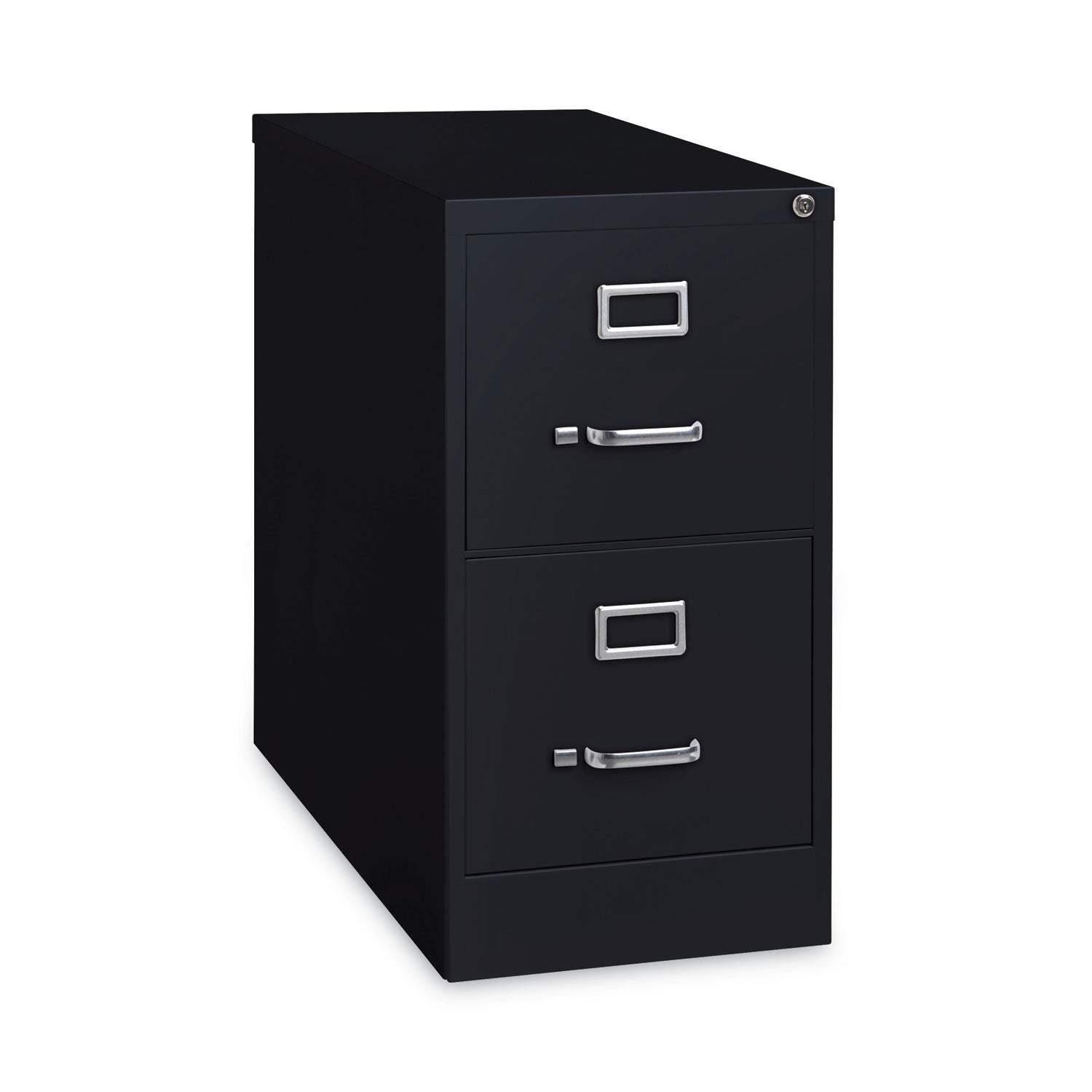 Alera® 2-Drawer Black Vertical File Cabinet - Letter Size File Storage (15