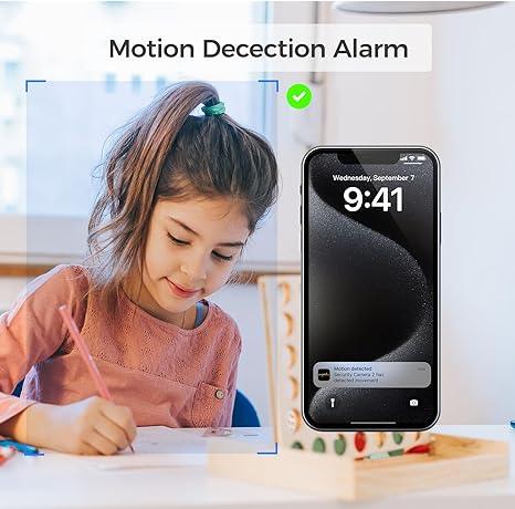 Arpha P160 2K WiFi Security Camera (2 Pack) - Indoor/Outdoor Surveillance for Home, Office & Business, Night Vision, Motion Detection