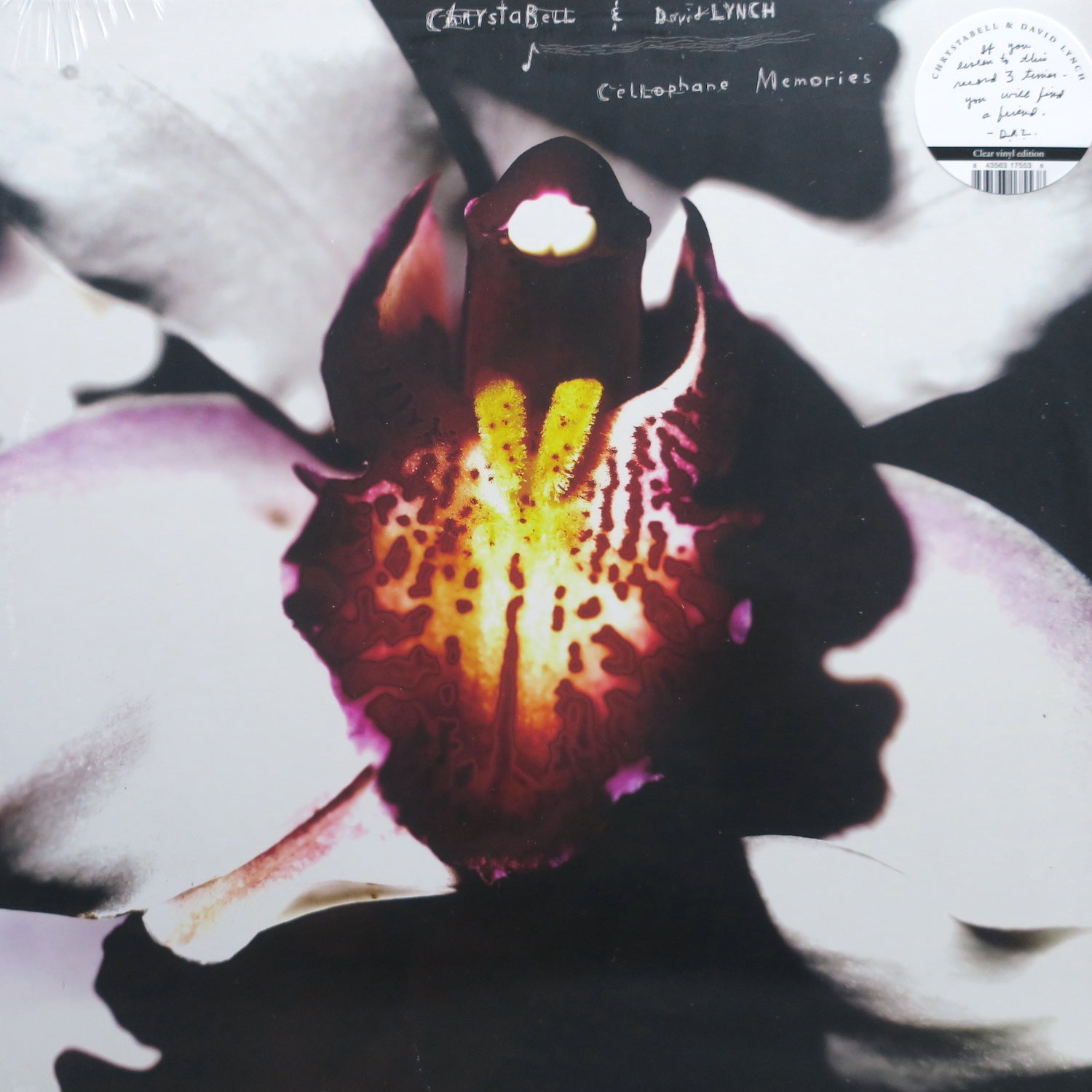 CHRYSTABELL & DAVID LYNCH 'Cellophane Memories' Limited Edition Clear Vinyl LP Record - Perfect for Audiophiles and Music Collectors, Great for Home Listening and Gift Giving