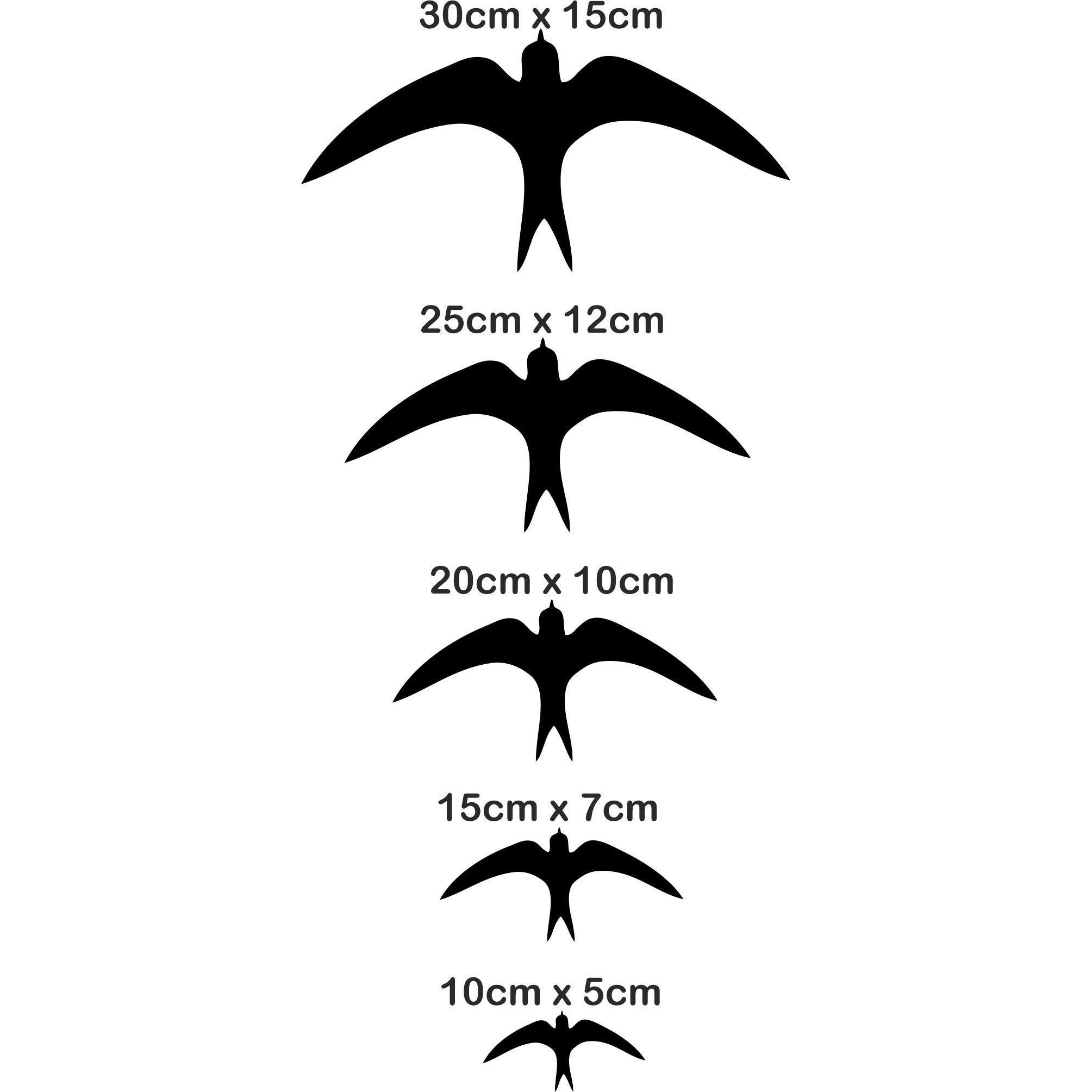 DEKADRON Metal Wall Art - Set of 5 Handcrafted Swallow Bird Decorations for Home & Living Room | Rustic Wall Hangings for Bedroom, Office & Outdoor Spaces