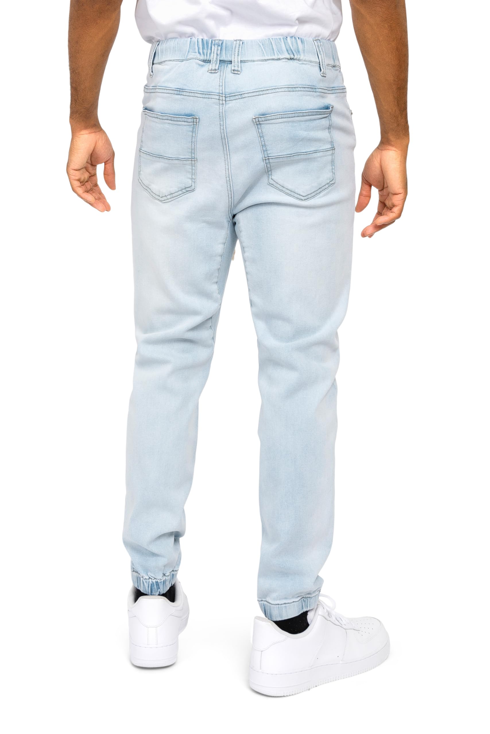 Victorious Men's Drop Crotch Jogger Pants - Stylish Denim Sweatpants for Casual Wear, Street Fashion & Lounge Comfort