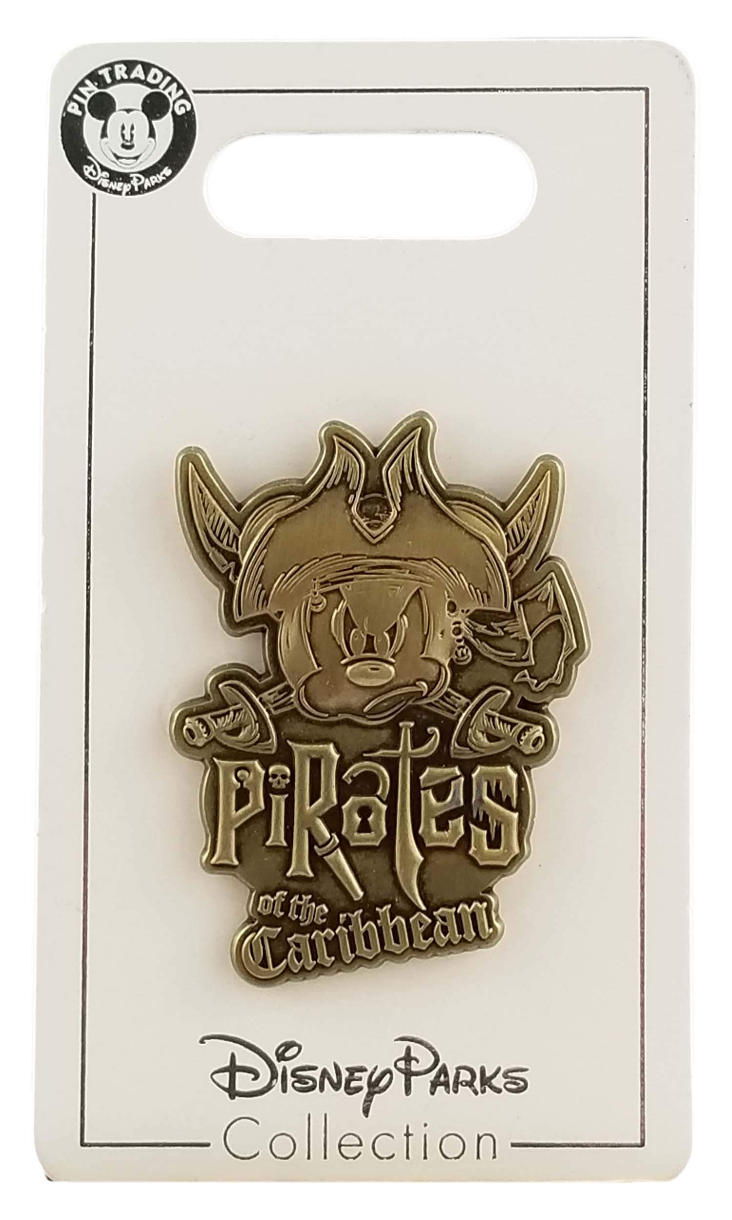 Authentic Disney Pin - Pirates of the Caribbean Mickey Mouse Collectible - Perfect for Disney Fans, Pin Trading & Theme Park Accessories