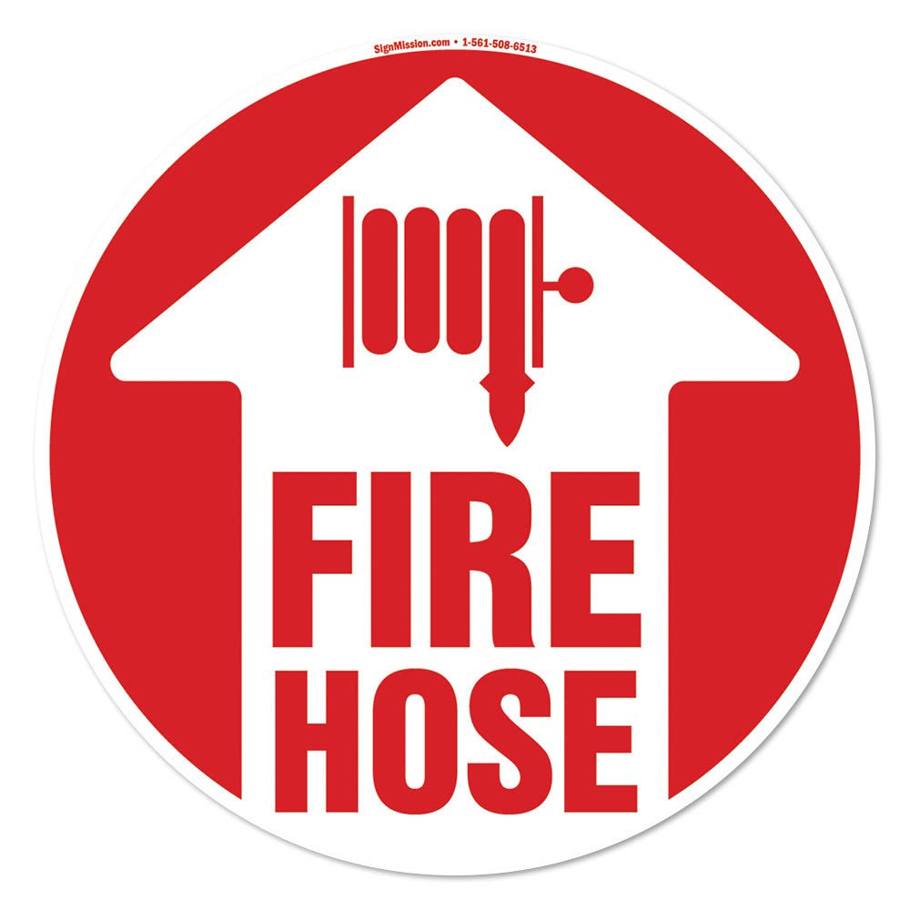 Fire Hose Non-Slip Floor Marker - 12 Pack of 16