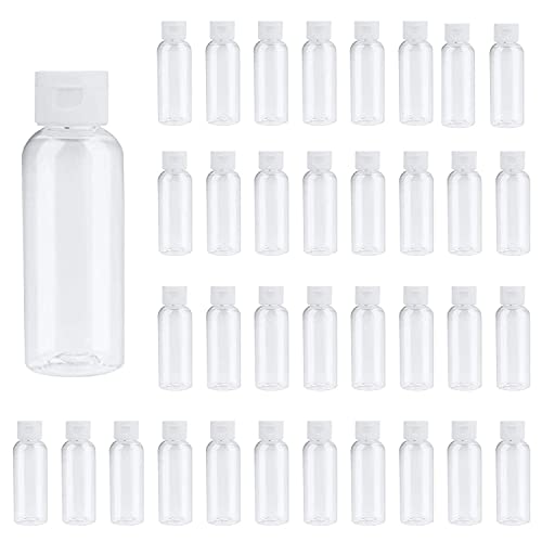 100-Pack 20ml Clear Refillable Travel-Sized Plastic Bottles with Flip Caps - Leak-Proof Squeeze Containers for Shampoo, Lotion, Cosmetics & Beauty Products | Perfect for Travel, Gym, Home & Salon Use