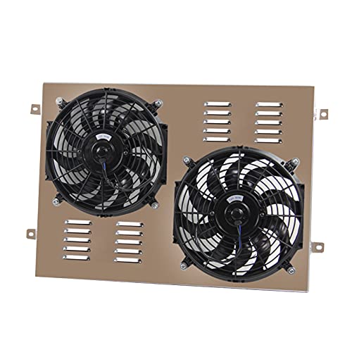 ECMRAD Aluminum Radiator Shroud with Dual 12