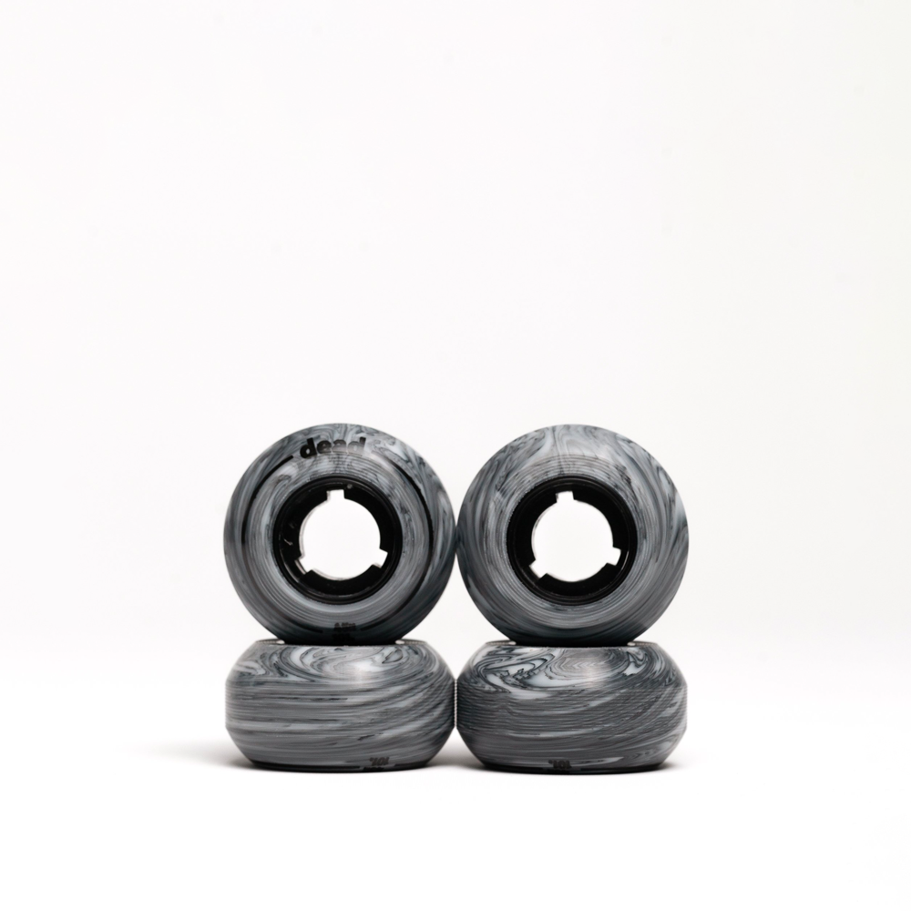 45mm/101a Dead Marble Wheels (4 Pack) - Perfect for Skateboards, Longboards & Cruisers - Smooth Ride on Streets & Parks