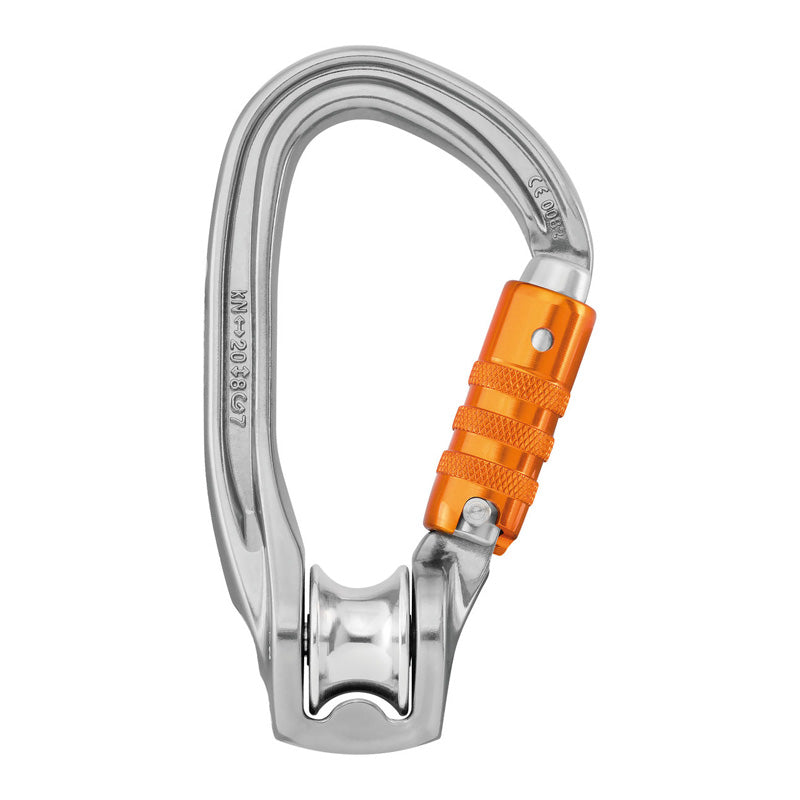 Petzl Rollclip Z Carabiner - Lightweight Locking Climbing Carabiner for Rock Climbing, Hiking & Outdoor Adventures - Durable Aluminum Alloy Safety Hook for Gear & Equipment