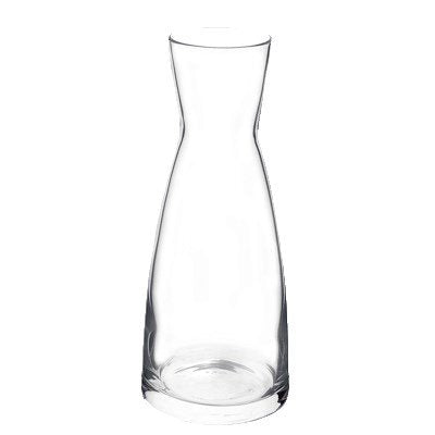 Bormioli Rocco Ypsilon 9.5 Oz Glass Carafe with 6 & 9 Oz Measurement Lines - Set of 12 for Wine, Water, and Juice Serving - Perfect for Restaurants, Bars, and Home Entertaining