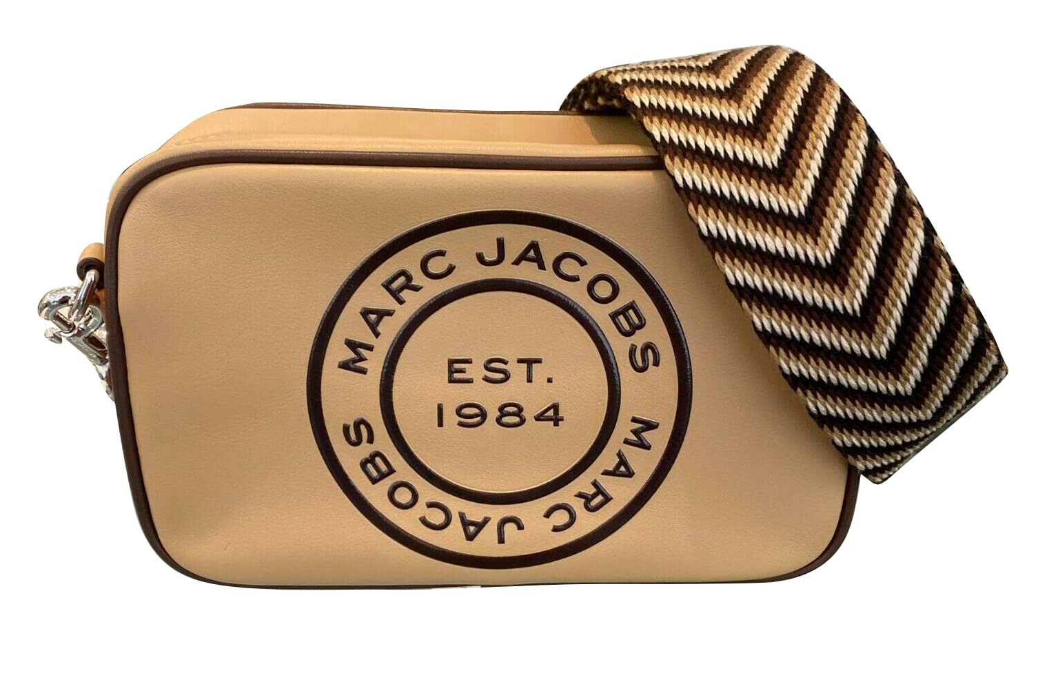 Marc Jacobs Flash Leather Crossbody Bag in Iced Coffee - Stylish Designer Shoulder Bag for Women | Perfect for Work, Travel & Evening Out