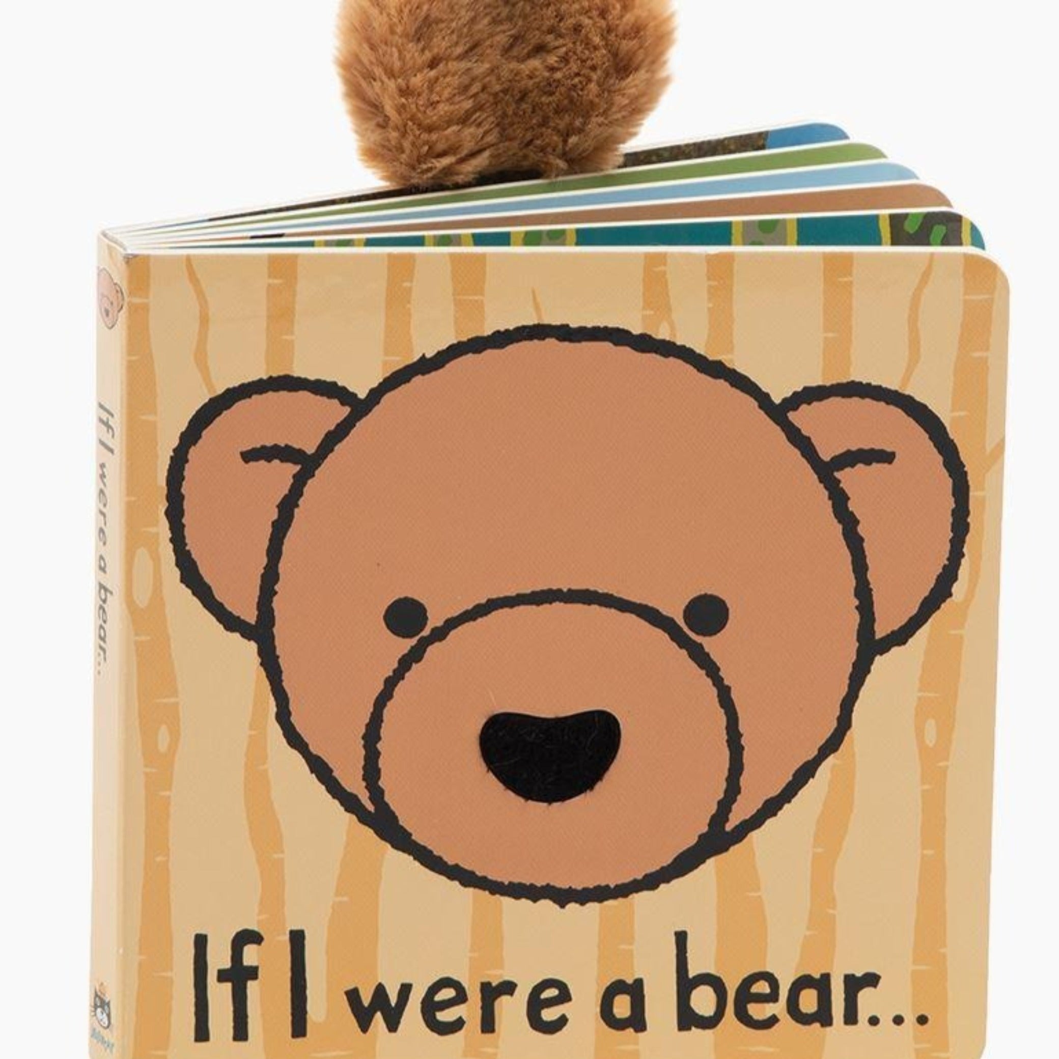 Jellycat If I Were a Bear Book - Soft Plush Storybook for Kids, Baby Shower Gift & Nursery Decor