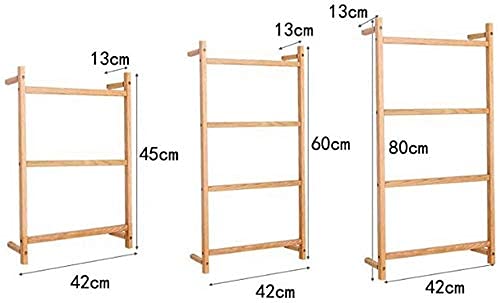 Modern Nordic Trapezoidal Solid Wood Wall-Mounted Coat Hooks - Sleek Clothes Hanger & Coat Rack for Entryway, Bedroom, or Bathroom Organization