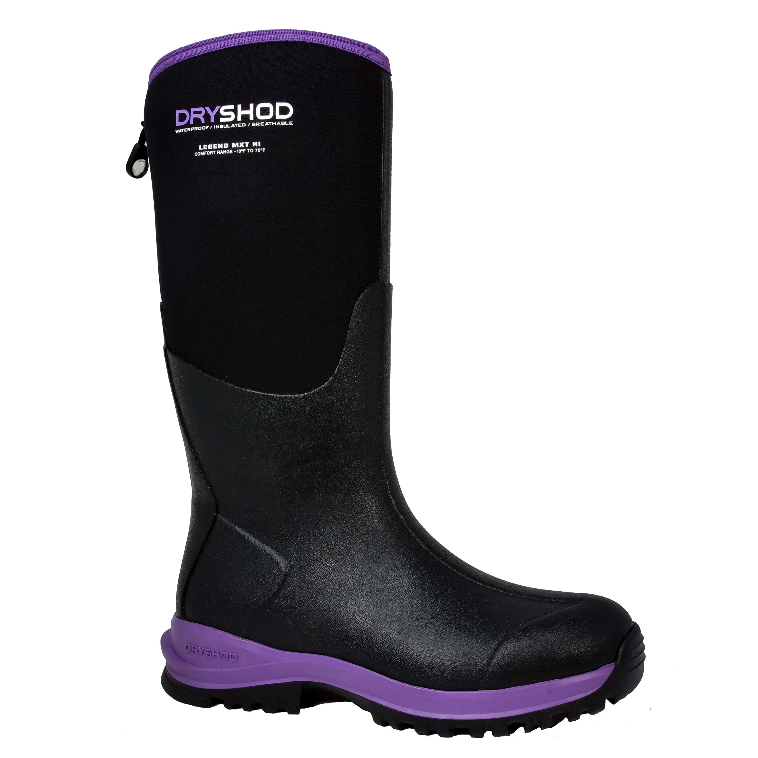Dryshod Women's Legend MXT Adventure Hi Rubber Boots - Waterproof Pull-On Winter Rain Boots for Hiking, Farming & Outdoor Activities