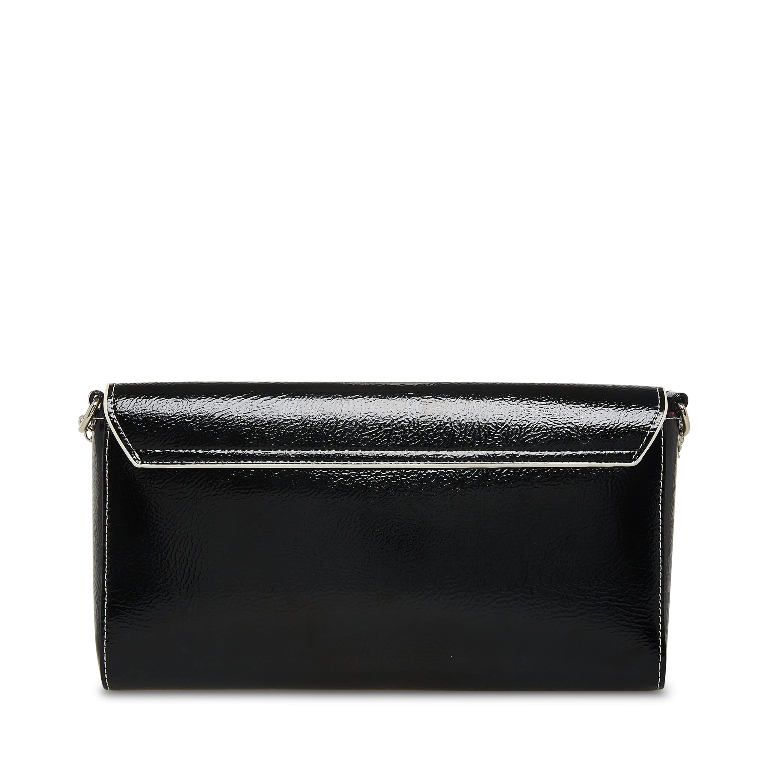 Betsey Johnson Play It Again Crossbody Bag - Stylish Black & White Leather Purse for Women | Perfect for Date Night, Shopping & Travel Accessories