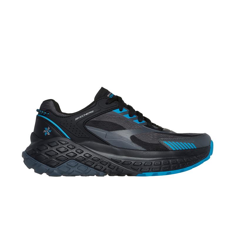 SKECHERS MONSTER EVO Performance Running Shoes for Men - Lightweight & Comfortable Sneakers (232743/BKGB) - Perfect for Jogging, Gym Workouts & Daily Wear