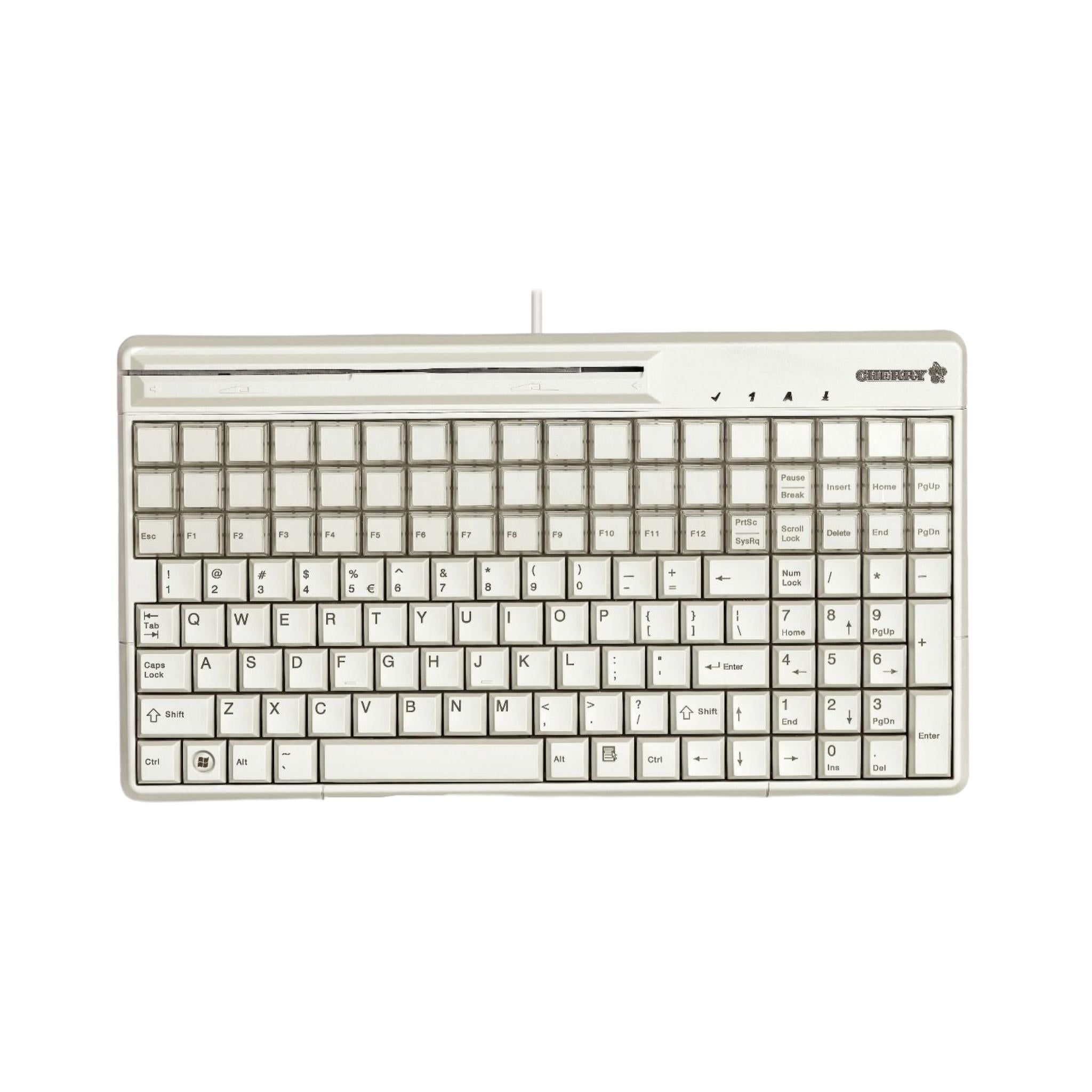 Cherry G86-61410 Compact Mechanical Keyboard - Ergonomic & Multifunctional for Gaming & Office Use | Perfect for Small Workspaces & Travel