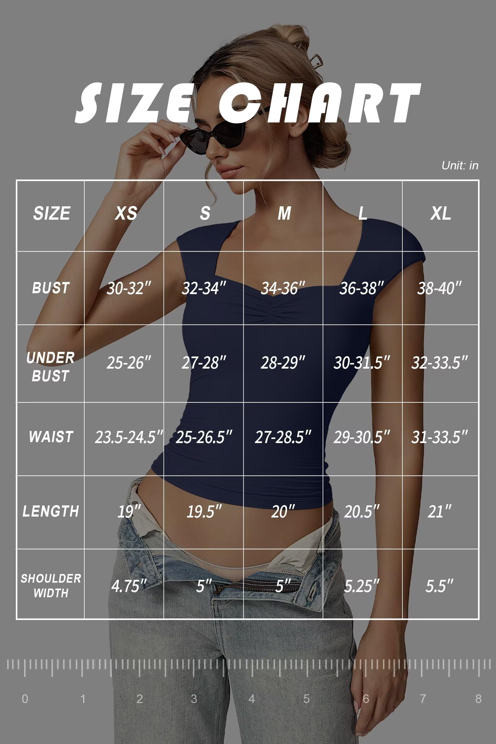 Vertvie Women's Double Lined Cap Sleeve T-Shirt with Built-in Bra - Sweetheart Neckline Fitted Summer Top for Casual Wear, Beach Outings & Date Nights