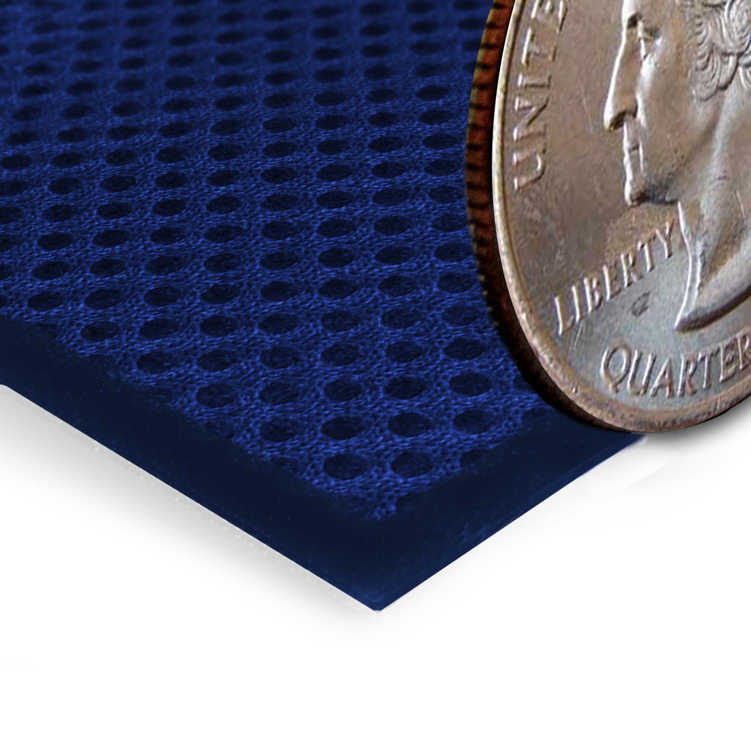 Coverking Rear Solid Bench Custom Fit Seat Cover for RAM 1500 & Pickup Trucks - Spacer Mesh (Blue/Black) - Durable Protection for Work & Off-Road Adventures