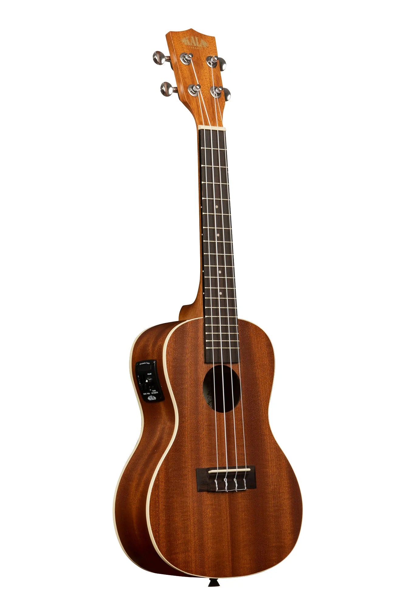 Kala KACE2006 Satin Mahogany Concert Ukulele with Built-in EQ System - Professional Acoustic Electric Ukulele for Beginners & Performers - Perfect for Live Shows, Studio Recording & Travel