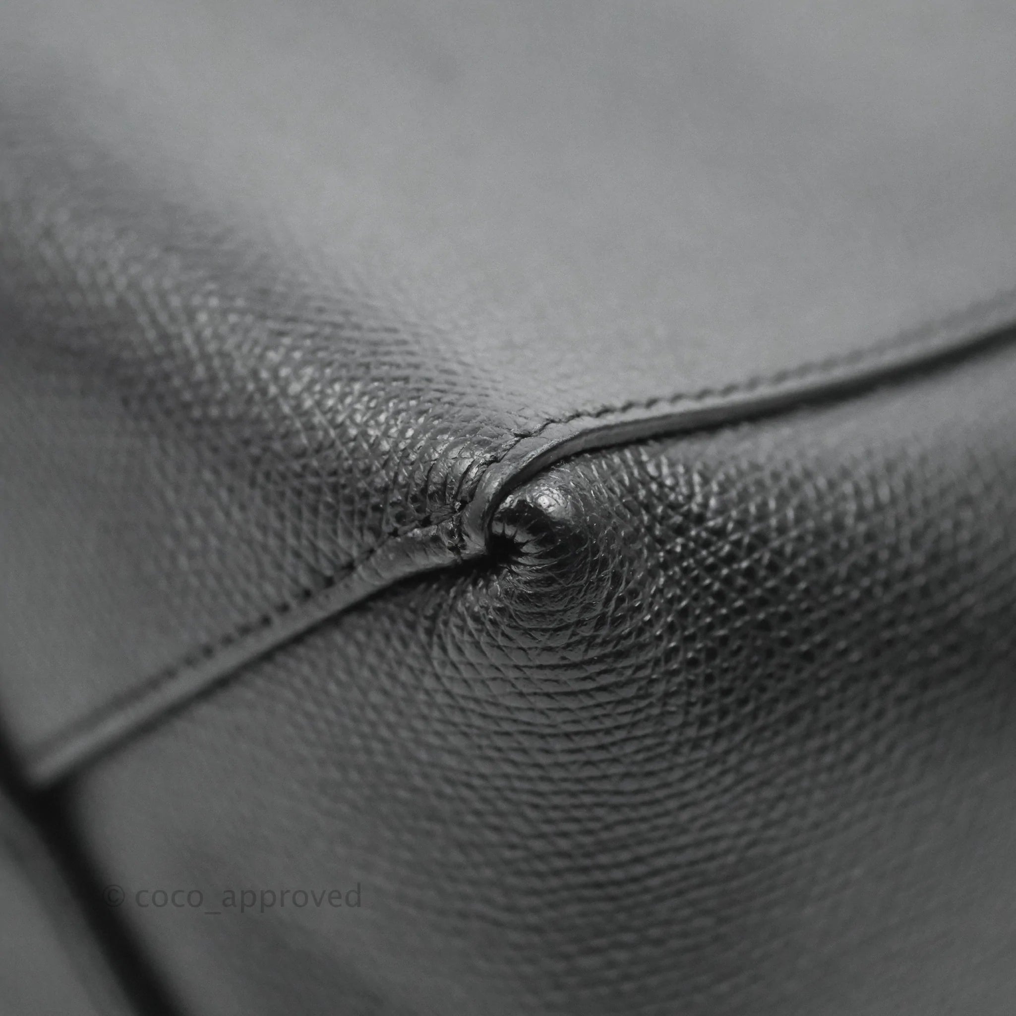 Celine Small Vertical Cabas Tote Bag in Black Grained Calfskin with Silver Hardware - Perfect for Work, Travel & Everyday Luxury