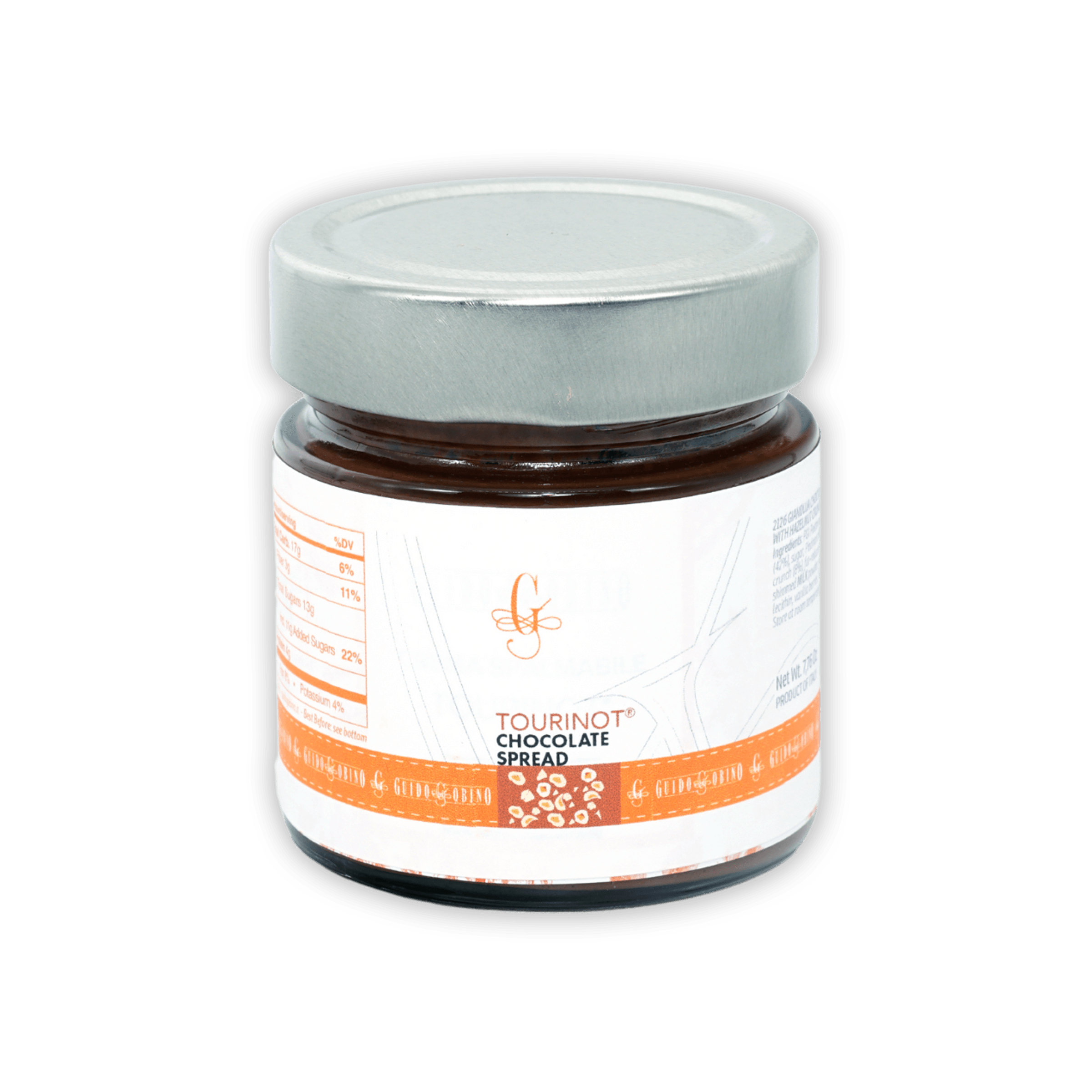 Guido Gobino Crema Gianduja Hazelnut Chocolate Spread with Crunchy Hazelnut Grains - Perfect for Breakfast, Desserts & Gift Giving