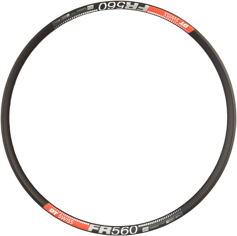 2 Pack DT Swiss FR 560 Tubeless Ready Disc Brake Rims - 26 Inch, 32H, Black - Perfect for Downhill & Freeride Mountain Biking