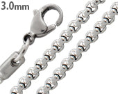 3MM Stainless Steel Round Box Chain Necklace for Women & Men - Durable Everyday Jewelry for Casual & Formal Outfits