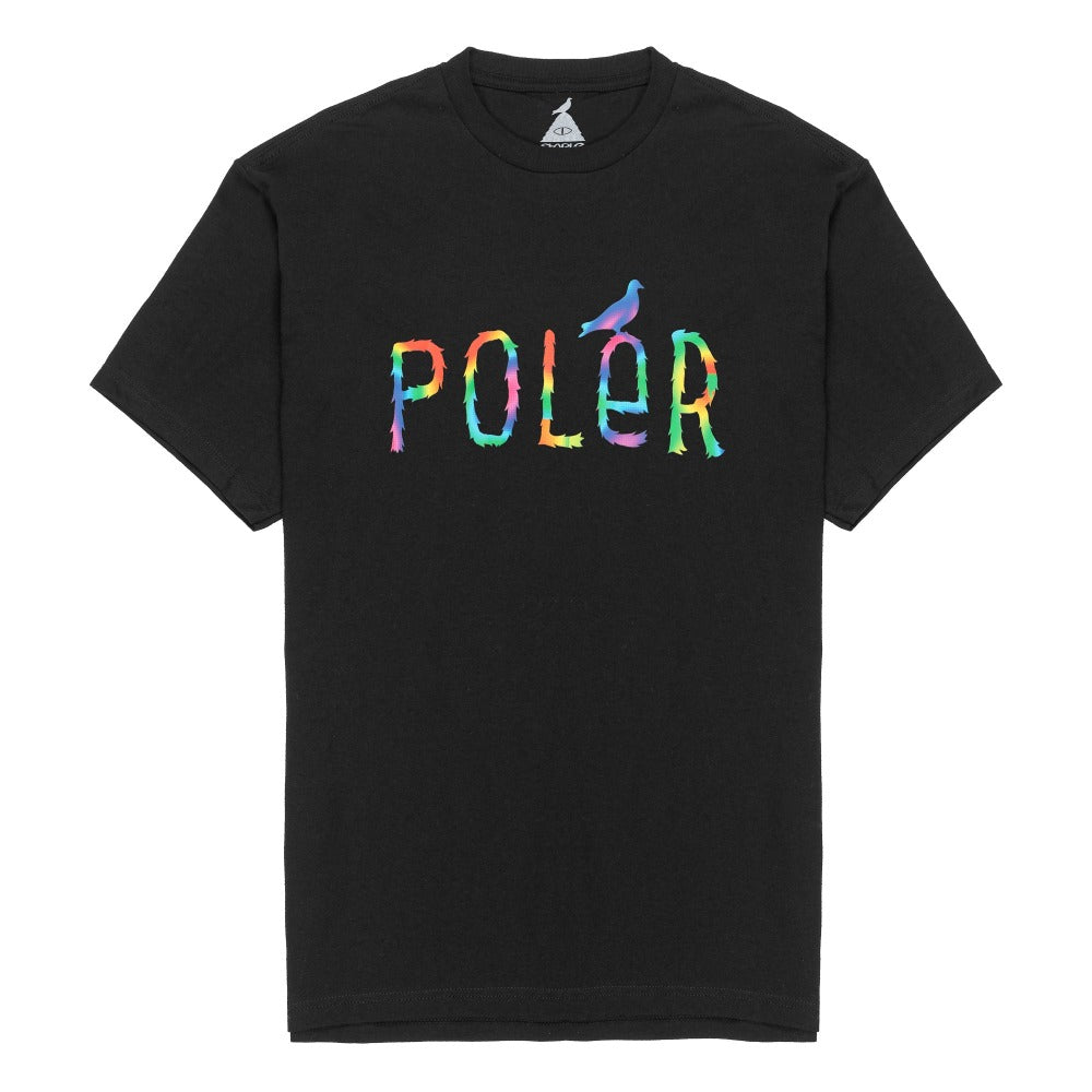 Poler Furry Pigeon Graphic T-Shirt for Men & Women - Soft Cotton Casual Tee - Perfect for Streetwear, Outdoor Adventures & Daily Wear