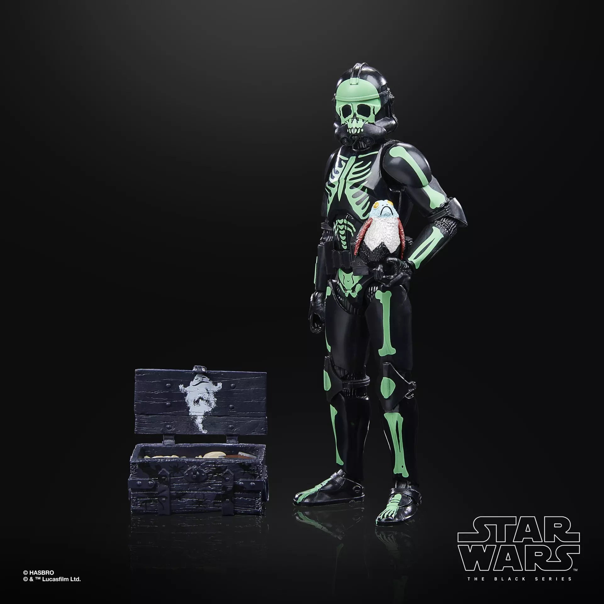 Hasbro Star Wars The Black Series Clone Trooper (Halloween Edition) 6-Inch Action Figure - Collectible Toy for Fans, Cosplay & Display