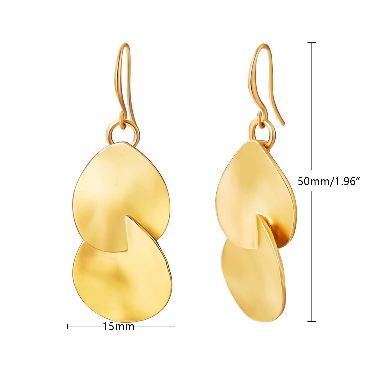 14K Gold Plated Hoop Earrings for Women - Dainty Pearl, Disc, Coin, Bead, Starfish & Teardrop Circle Dangle Drop Earrings | Hypoallergenic Jewelry Gifts for Her | Perfect for Parties, Weddings & Everyday Wear