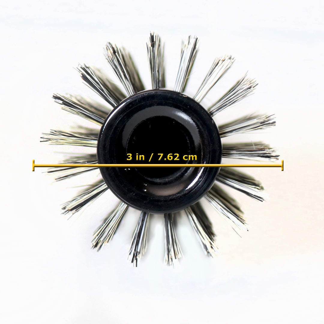 Phillips MV4 Luxury Round Brush with Boar & Ionic Nylon Bristles for Smooth Hair Styling - Perfect for Salon Professionals & Home Use