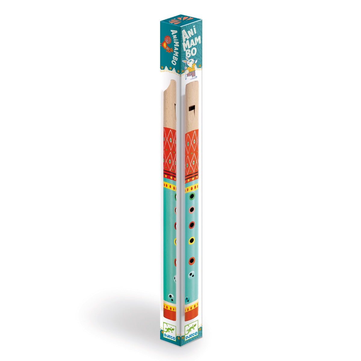 Djeco Wooden Recorder for Kids - Musical Instrument for Beginners - Perfect for Music Lessons, Classroom & Home Play