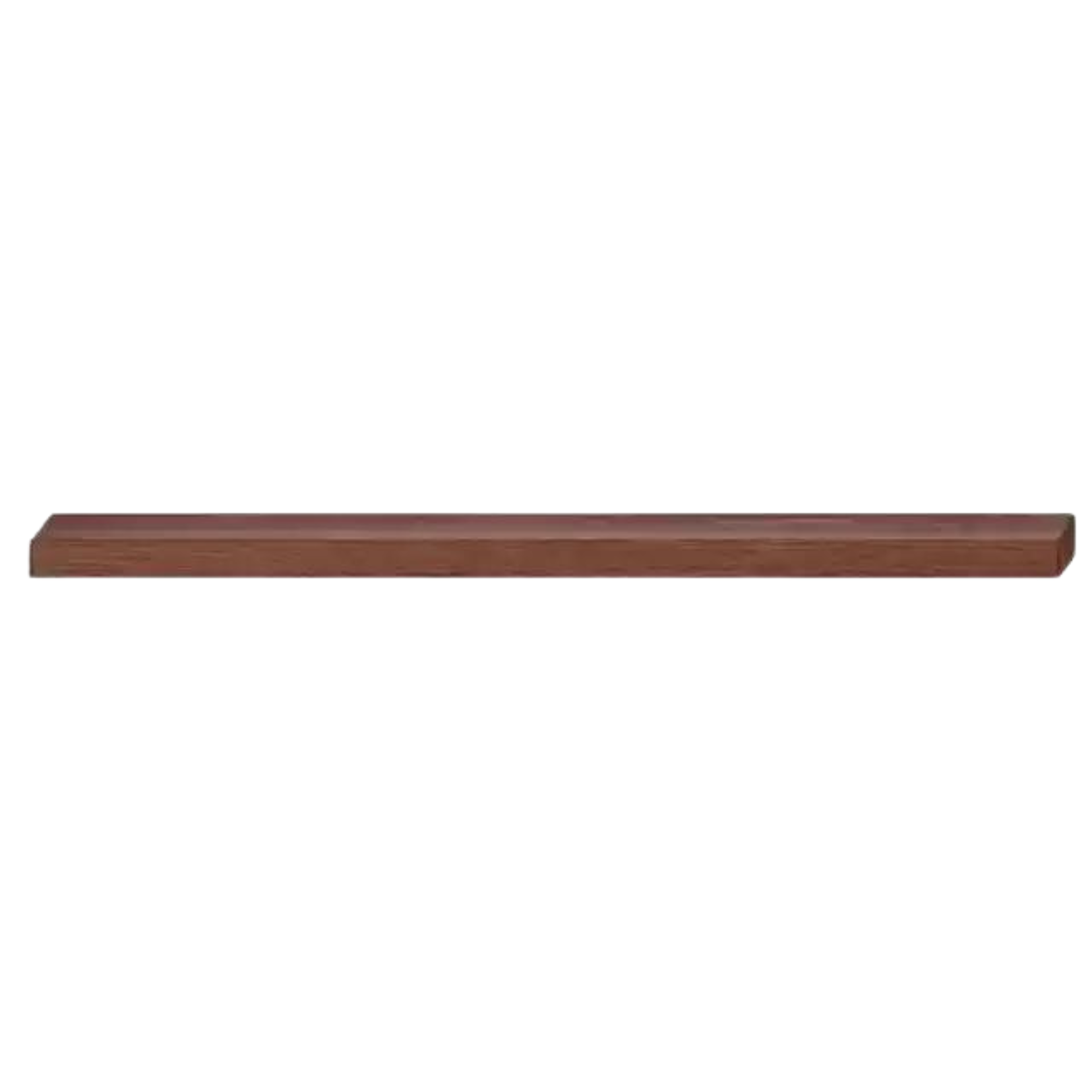 35.4x5.9x0.7 inch / 90x15x2 cm / Walnut color / Oak straight-shaped storage rack