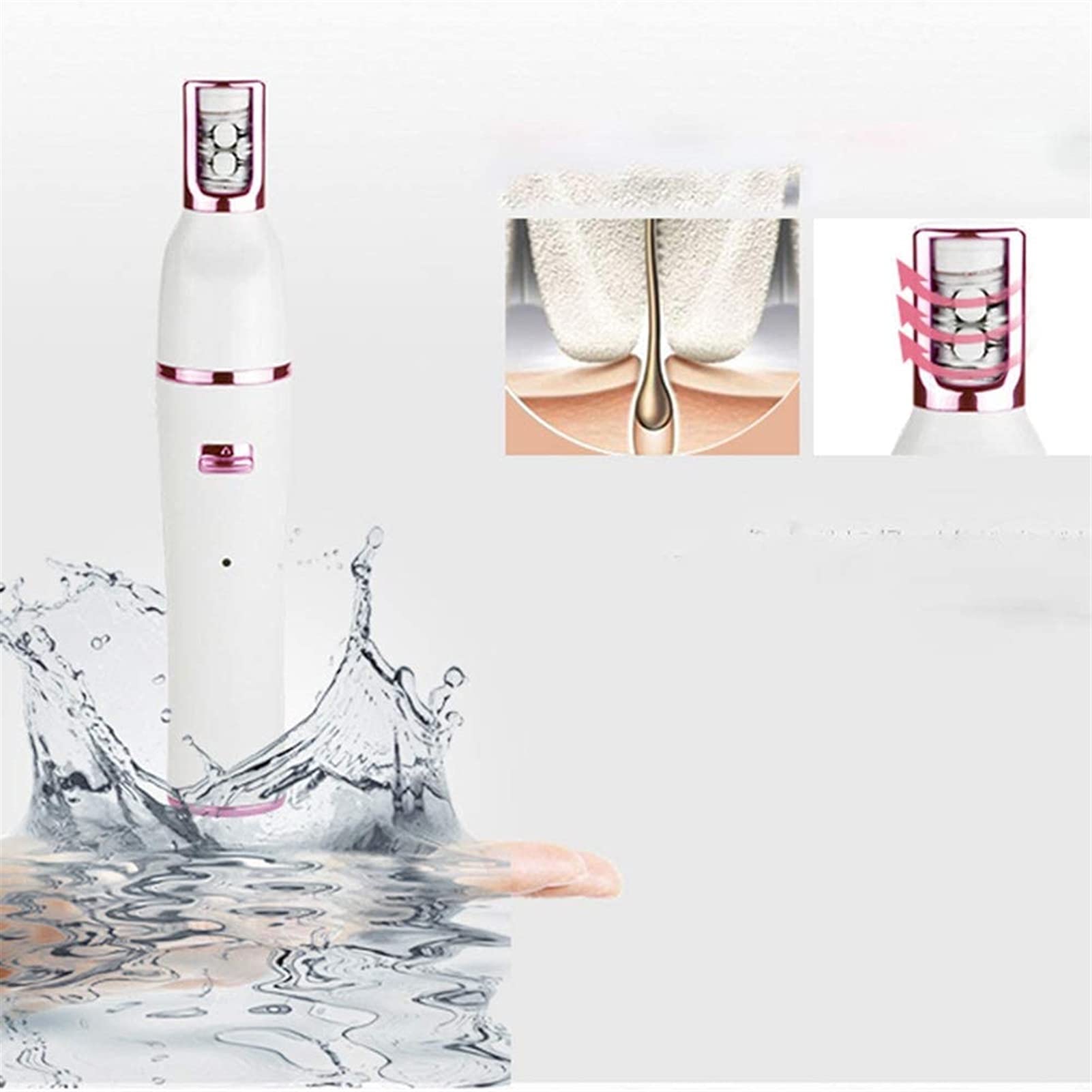 7-in-1 Electric Razor for Women - Painless Bikini Trimmer & Body Hair Remover for Face, Legs, Underarm - Cordless Wet/Dry Ladies Shaver - Portable for Travel, Gym & Home Use