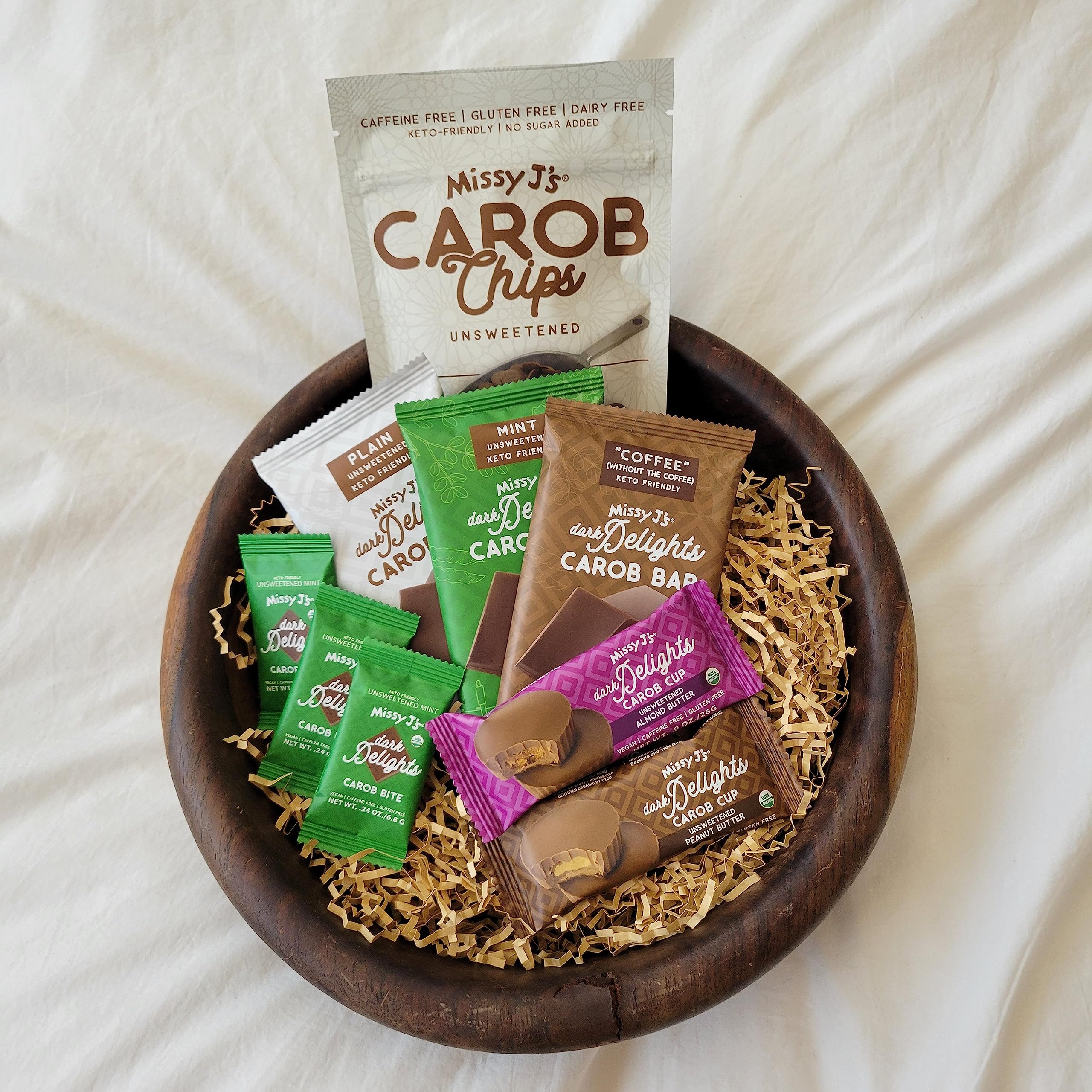 Organic Carob Sampler Pack - Vegan, Gluten-Free Chocolate Substitute for Healthy Snacks & Baking