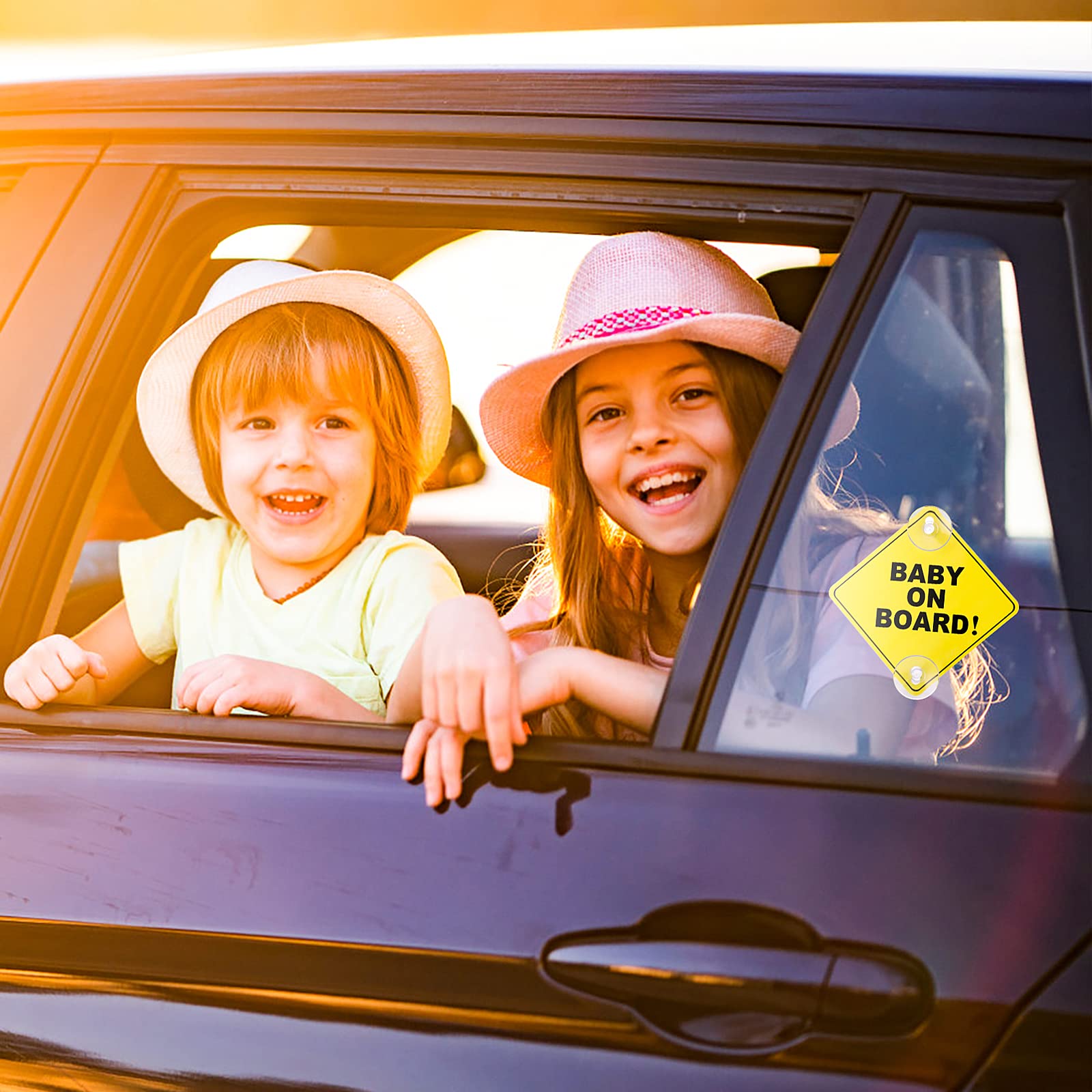 COBEE Baby on Board Car Warning Signs - 2 Pack 5