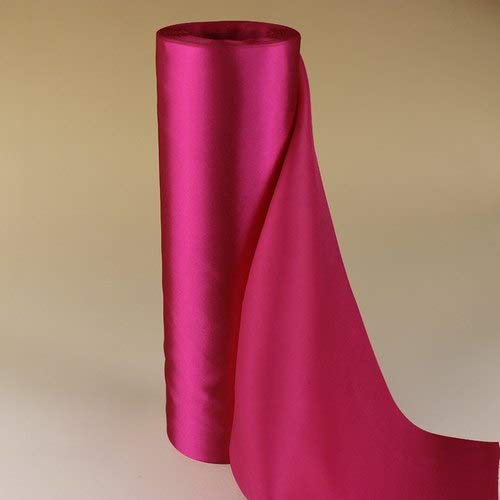 22Yard 12Inch Wide Satin Ribbon - Premium Decorative Satin Fabric for Table Runners, Hair Bows, Dresses & Crafting - Perfect for Grand Opening Ceremonies, Wedding Decorations & DIY Projects (Rose Color)