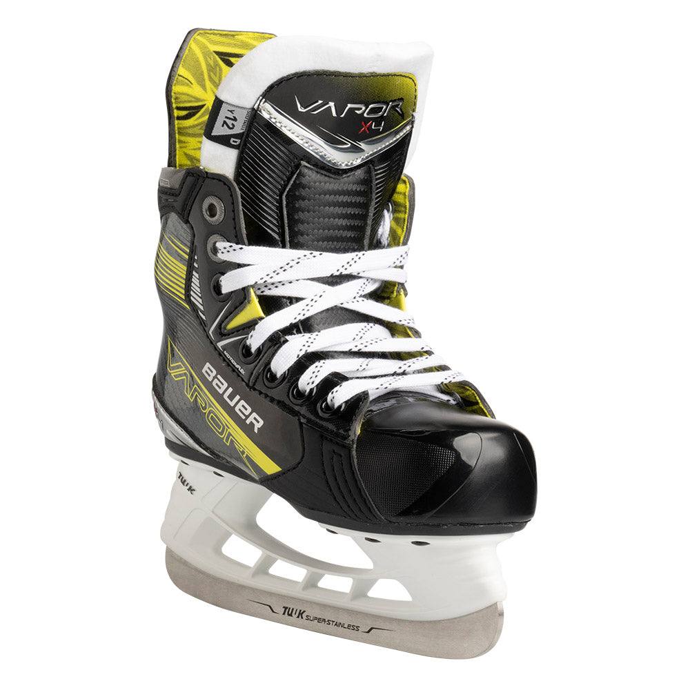 Bauer Vapor X4 Youth Ice Hockey Skates - Lightweight Performance Skates for Kids - Perfect for Ice Hockey Practice & Games