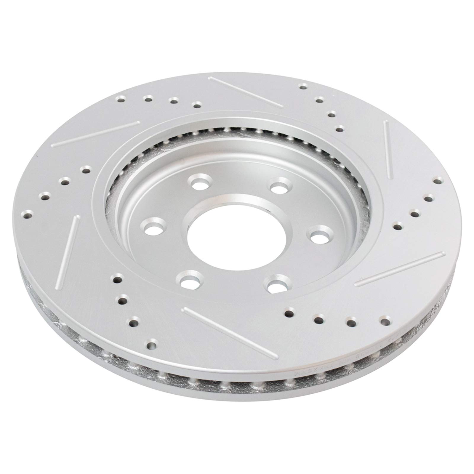 TRQ Front Posi Ceramic Brake Pads & Performance Rotors with Wheel Hub Bearing Kit - High-Performance Braking for Trucks, SUVs, and Off-Road Vehicles