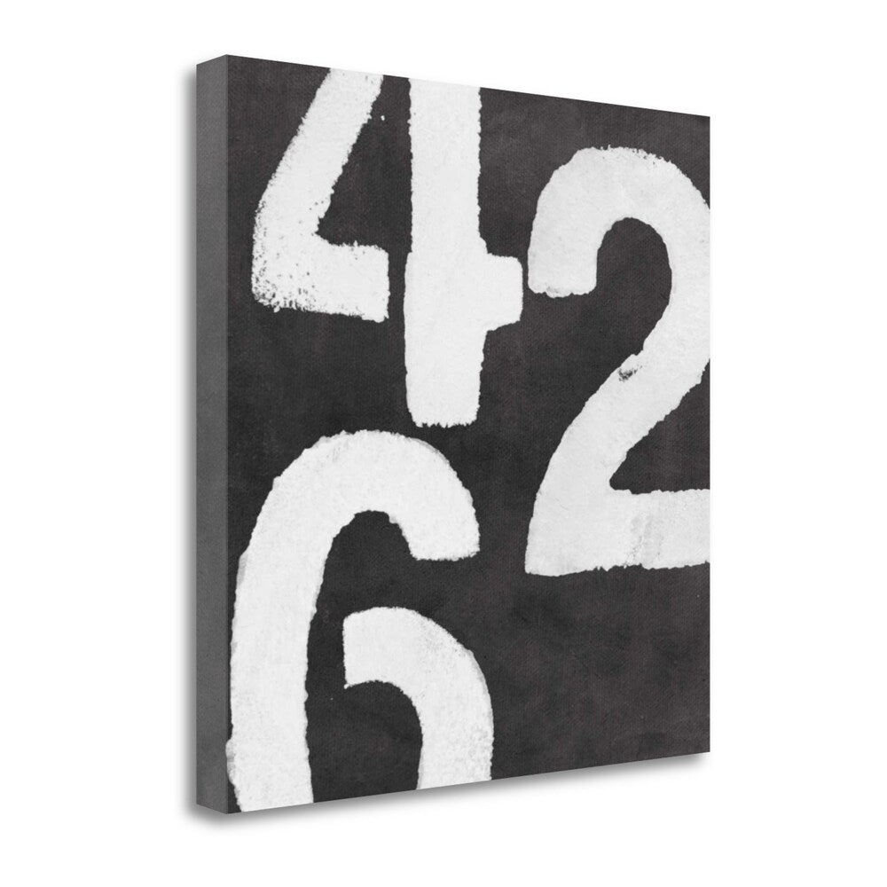 Black And White 246 By Linda Woods - Premium Fine Art Giclee Print on Gallery Wrapped Canvas - Ready to Hang Wall Decor - Perfect for Living Room, Bedroom & Office