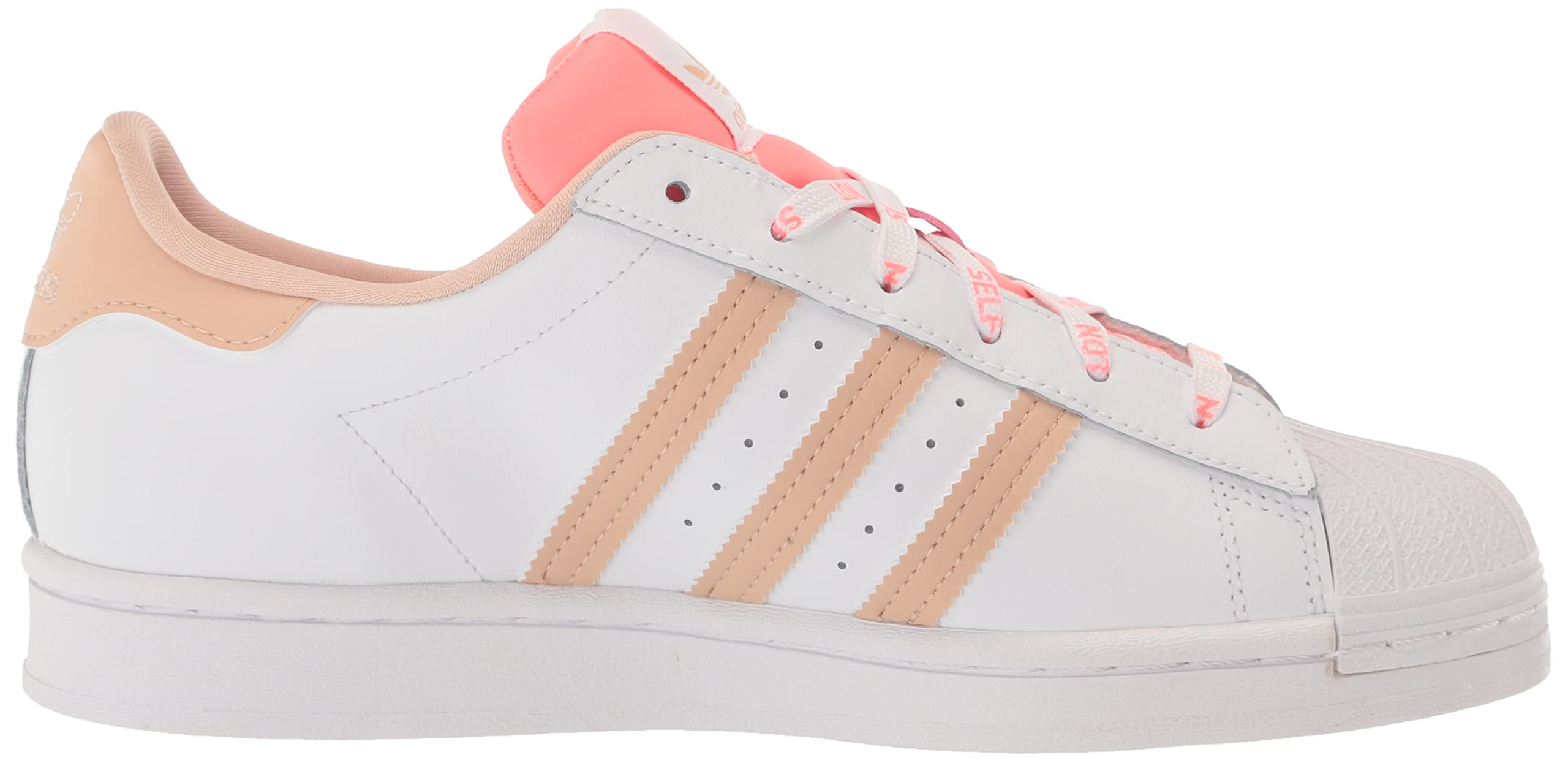 adidas Women's Superstar Sneakers - Classic White Leather Low-Top Shoes for Casual Wear, Running & Gym Workouts