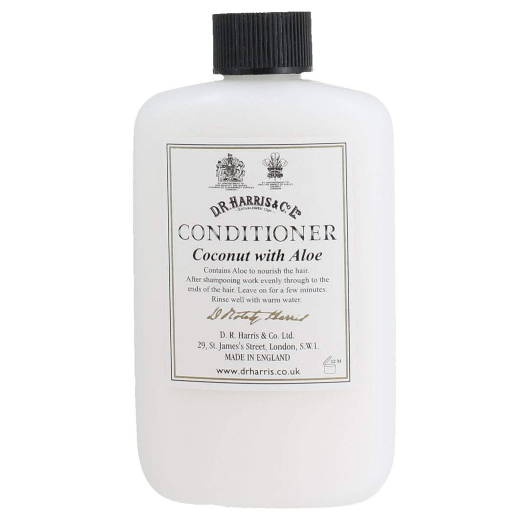 D.R. Harris & Co. Ltd. Coconut Oil & Aloe Vera Hair Conditioner - 250ml Bottle for Dry, Damaged Hair - Deep Moisturizing Treatment for Smooth & Shiny Hair - Perfect for Daily Use & Salon Quality Results