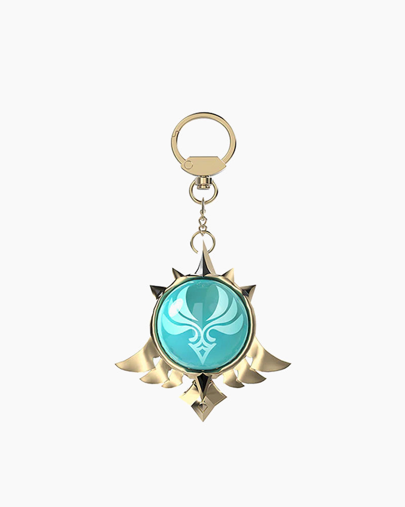 Genshin Impact® Mondstadt Anemo Vision Keychain - Official Collectible Keyring for Cosplay, Gaming Fans & Travel Accessories - Perfect for Backpacks, Keys & Gift Giving