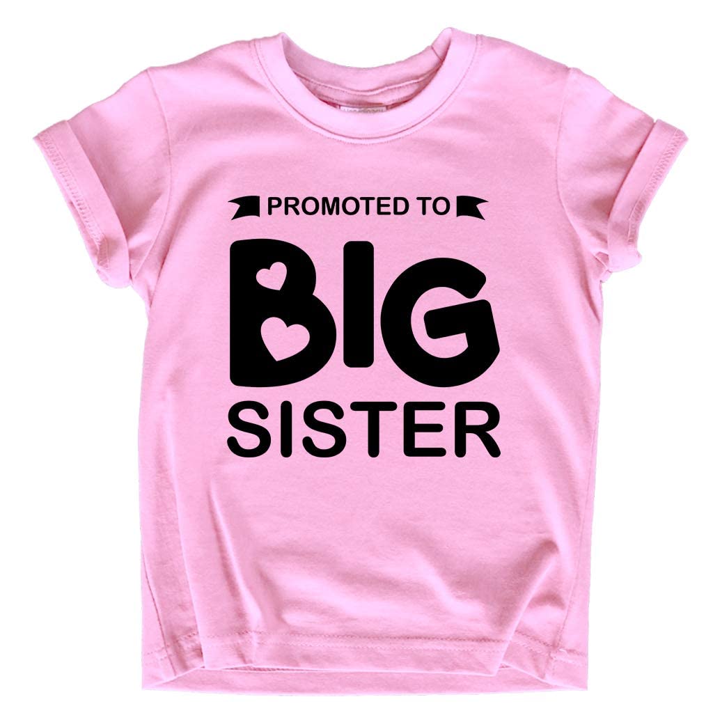 Big Sister Announcement Outfit for Toddler Girls - Cute Baby Sister Shirt - Perfect for Gender Reveal, Newborn Photos & Family Celebrations