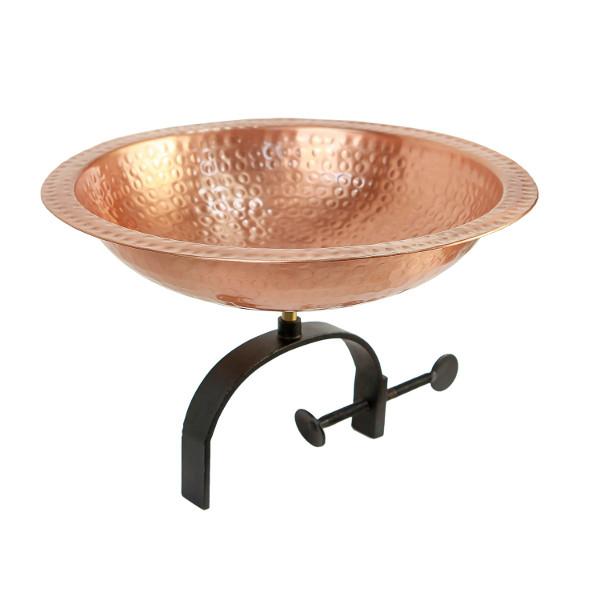 Handmade Hammered Solid Copper Birdbath Bowl - Outdoor Garden Decor for Birds - Perfect for Backyard, Patio, and Wildlife Habitat