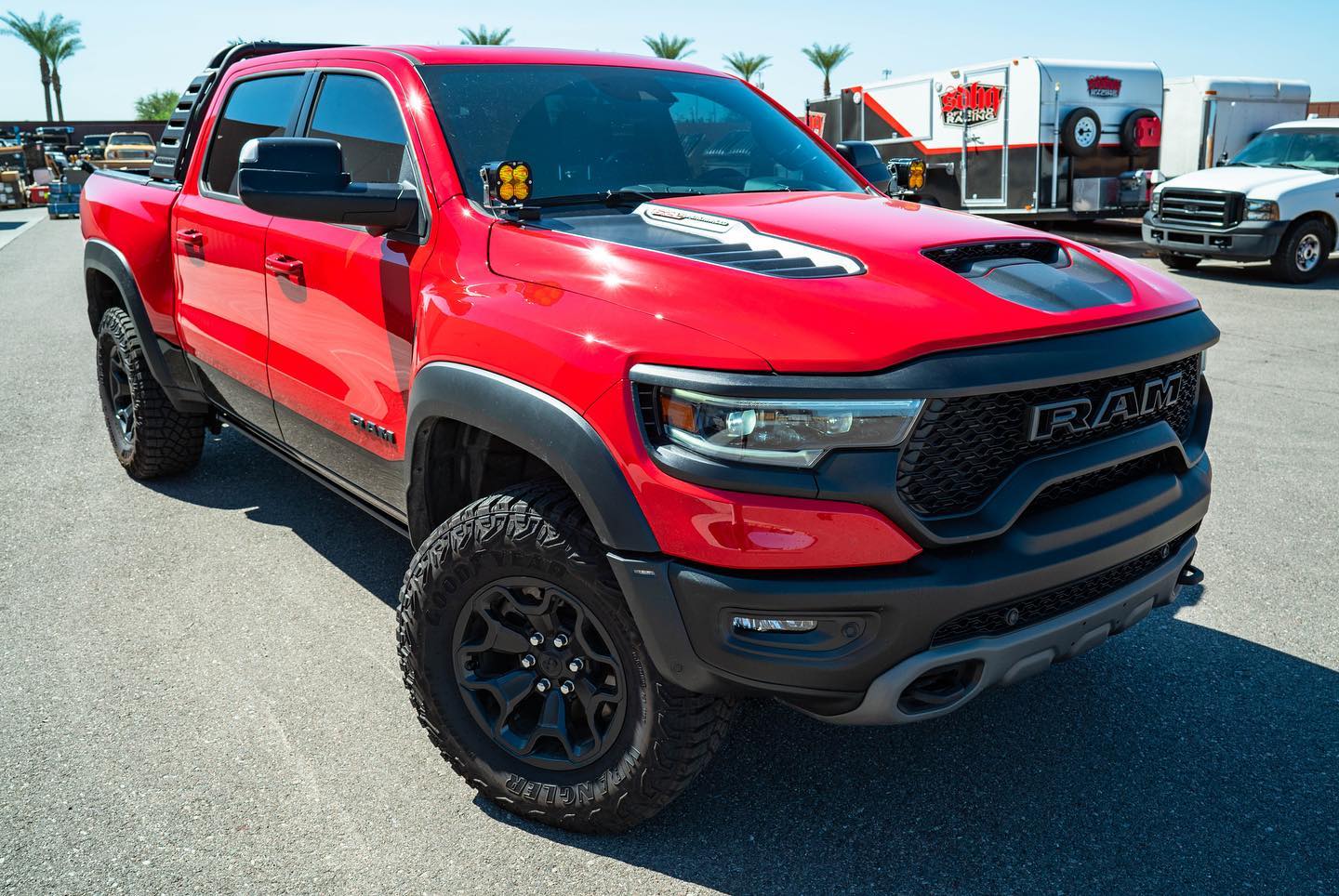 SDHQ Built A-Pillar Light Mounts for 2021-2024 Ram 1500 TRX & RHO | Off-Road LED Light Brackets | Perfect for Night Driving & Off-Road Adventures
