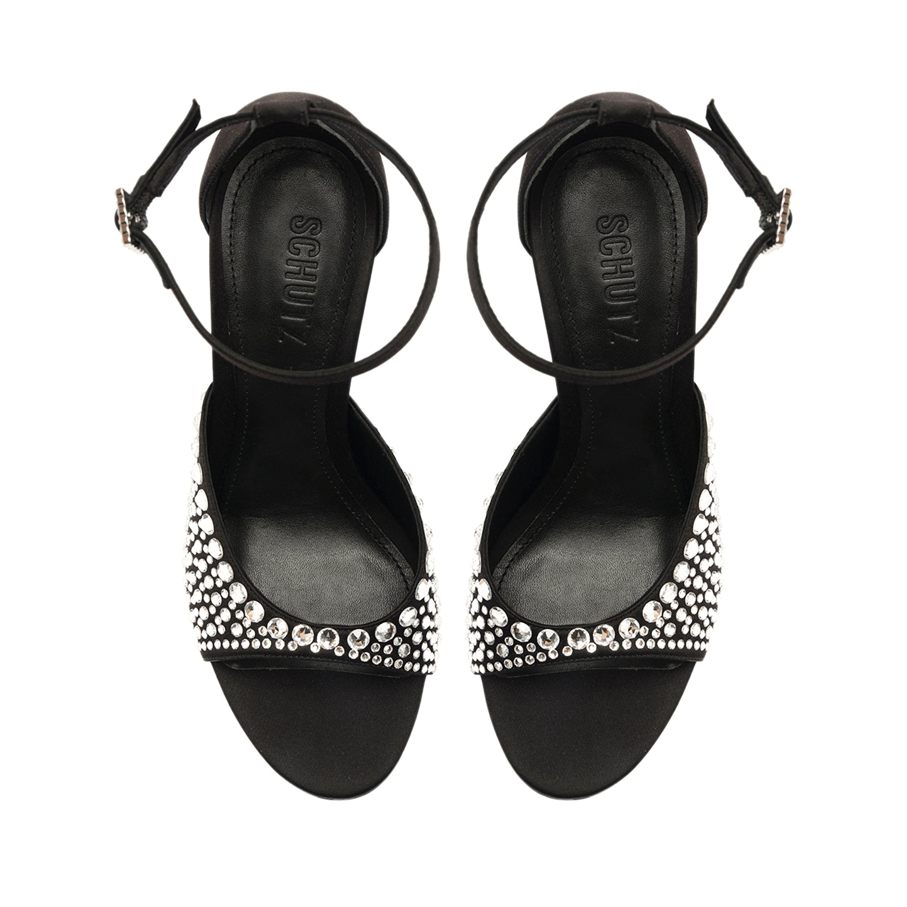 Louise Women's Satin Sandals - Elegant Dressy Heels for Weddings, Parties & Special Occasions | Comfortable Formal Shoes with Adjustable Ankle Strap