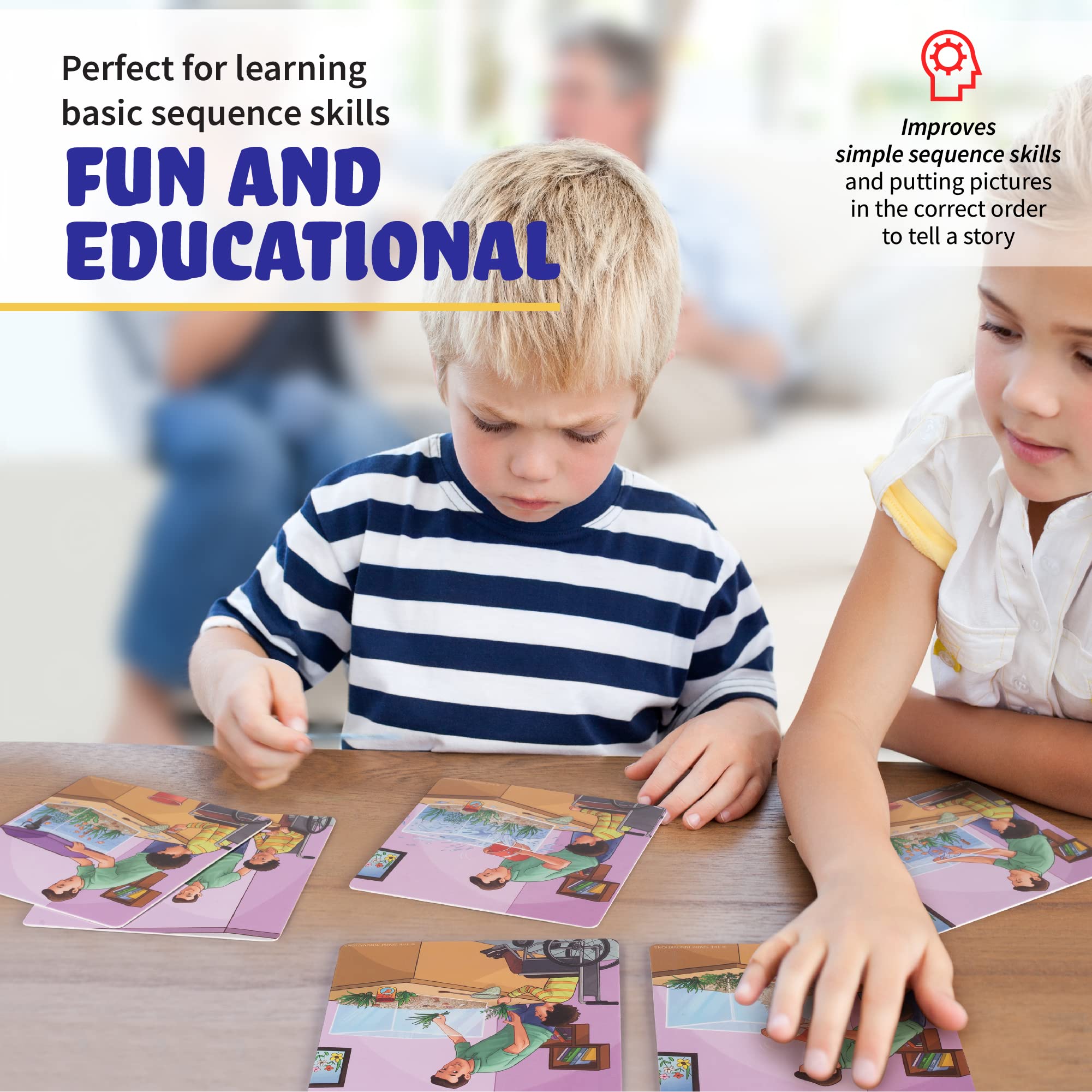 Sequencing Cards for Kids - Storytelling Picture Cards Set for Speech Therapy, Homeschool & ESL Learning - Social Skills Development & ELL Teaching Materials - Perfect for Classroom, Home & Therapy Use